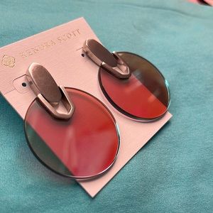 Kendra Scott Didi Silver Statement Dichroic Glass